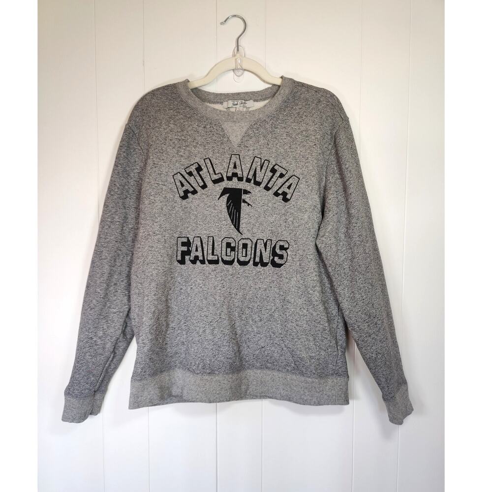 Atlanta Falcons Gray Sweatshirt L 100% Premium Cotton NFL Cozy Heavy Streetwear